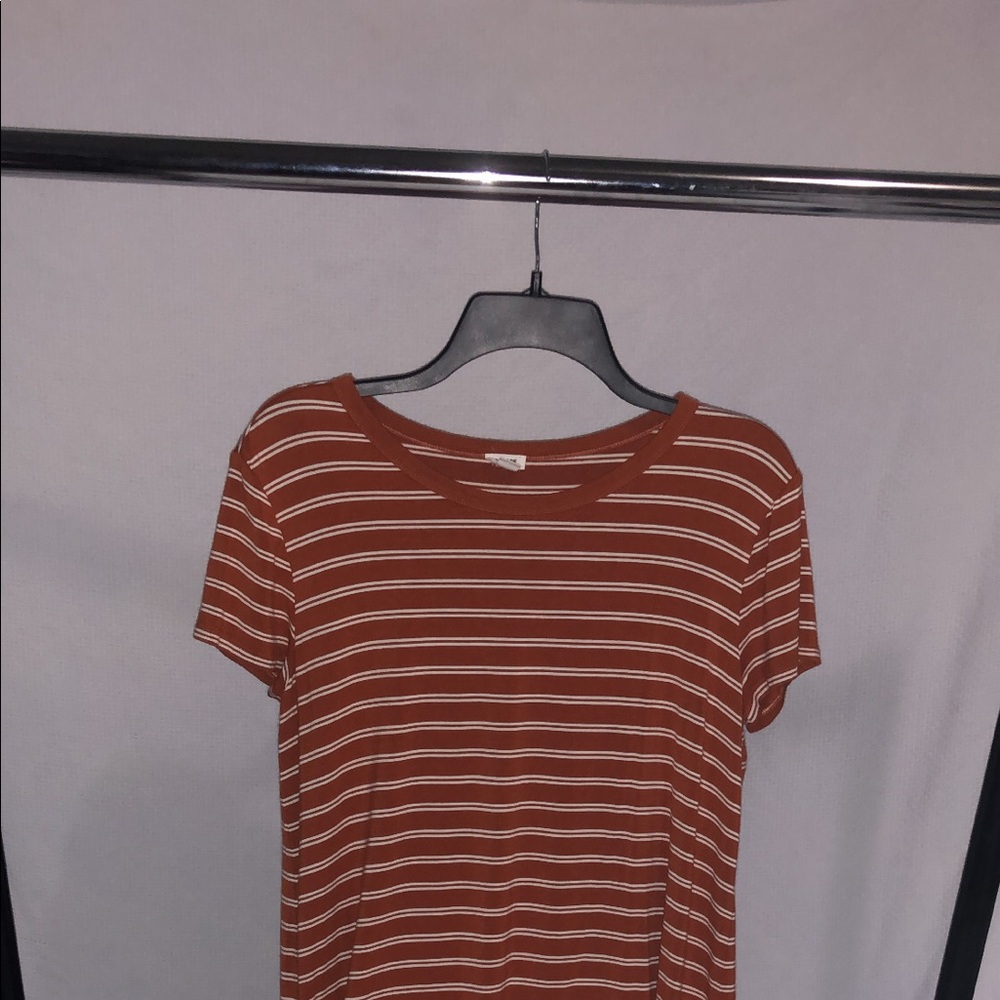 Striped shirt dress